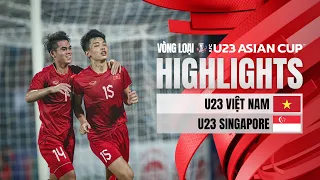 HIGHLIGHTS U23 VIỆT NAM - U23 SINGAPORE | SAI LẦM ĐÁNG TIẾC, KẾT QUẢ KHÔNG NHƯ MONG ĐỢI