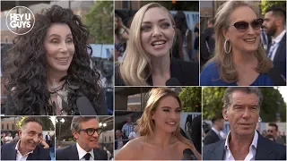 Mamma Mia! Here We Go Again Premiere Interviews - Cher, Meryl Streep, Colin Firth, Pierce Brosnan