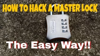 How To Hack A Master Lock 653D Combo THE EASY WAY!!