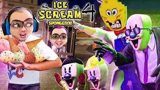 رجل الايس كريم الشرير تحول الى سبونج بوب - تختيم -  | Ice Scream 4