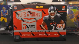 2023 Panini Plates & Patches football hobby box. Early release First look!! Ultra rare Hit🔥