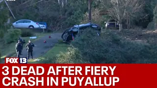 Police investigate deadly car crash in Puyallup, 3 dead | FOX 13 Seattle