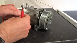 A/C auto car air conditioning compressor clutch testing ( multimeter, ohms and operation )