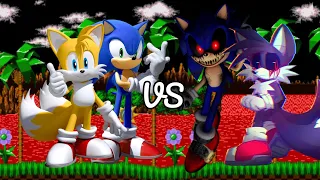 Sonic and Tails vs Sonic EXE. Tails EXE.. Who the strongest?