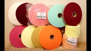 NEW! Лучшая трикотажная пряжа BISKVIT! Мотки или ролики? Подробный обзор! :)