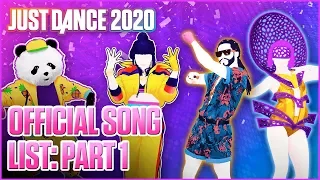 Just Dance 2020: Official Song List - Part 1 [US]