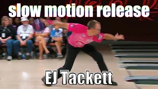 EJ Tackett slow motion release - PBA Bowling