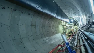 Die Tunnelvortriebsmaschine im Tunnel Rastatt [TIMELAPSE]