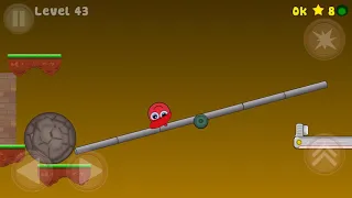 Новый красный шарик 2 уровень 43 red ball 2 level 43 ⭐️⭐️⭐️