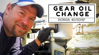 Gear Oil Change Honda 40/50HP