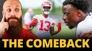 Chiefs' DB Nazeeh Johnson shares about torn ACL, Sneed trade, standout new teammates and more!
