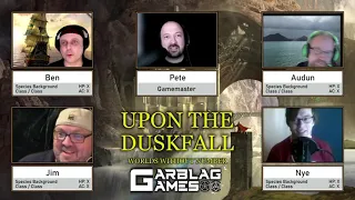 Upon the Duskfall Episode 0 - Worlds Without Number Actual Play