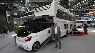 KANN SICH JEDERMANN LEISTEN! Günstiges Wohnmobil mit Auto-Garage: Morelo Palace Liner Eurocargo 2024