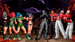 [KOF Mugen] Leona Heidern Team vs Yashiro Nanakase Team