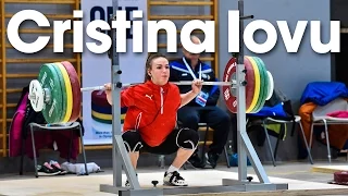 Cristina Iovu (53kg) Training Hall 2016 European Weightlifting Championships