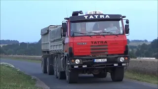 Sklizeň pšenice- 5x Claas Lexion  2x Tatra 815 agro