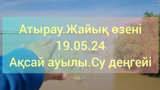 Атырау.Жайық өзені.19.05.24. Ақсай ауылы.Су деңгейі.