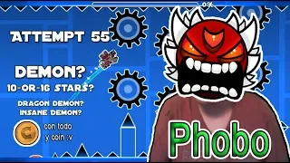 "Phobo" [Demon?] by dariodeadgamer! | Geometry Dash (152) ElBrocasYT