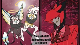 Hazbin Hotel comic || Alastor says Goodbye to Husker and Angel || (Radiohuskerdust comic)