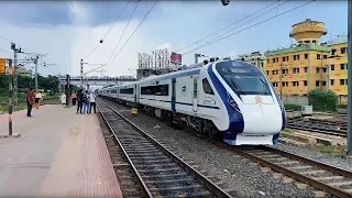 Patna-howrah vande bharat express skipping Dankuni at the speed 130 kmph 🔥❤️