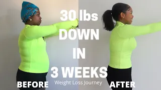 WEIGHT LOSS JOURNEY: HOW I LOST 30 LBS IN 3 WEEKS STEP-BY-STEP | MOTIVATIONAL PURPOSES