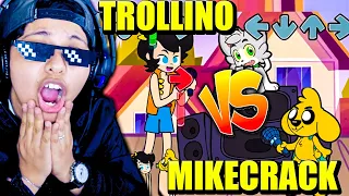 MIKECRACK VS TROLLINO | SEMANA 1 en FRIDAY NIGHT FUNKIN' | El mejor juego de MUSICA 🎤🎵 | Pathofail