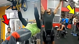 Scaring People at The Gym With Calisthenics (Priceless Reactions) 😂