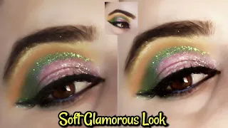 Soft Glamorous Look||valima eye makeup tutorial||step by step for beginners|easy eye makeup