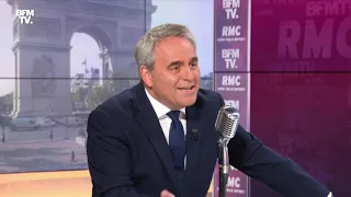 Xavier Bertrand face à Jean-Jacques Bourdin en direct