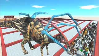 ESCAPE FROM ALIEN T-REX  - LAST SURVIVOR - ZIGZAG COURSE - ARBS - Animal Revolt Battle Simulator