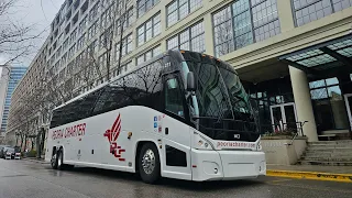 Rainy Day in Chicago Bus Driving