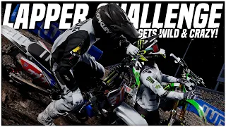 The LAPPER CHALLENGE Gets WILD & CRAZY! -  Supercross 4 - 450 Career Mode #13