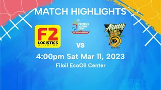 F2 Logistics vs Army Black Mamba Match Highlights | PVL All Filipino Conference 2023