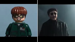 Hello Peter In Lego side by side #spidermannowayhome