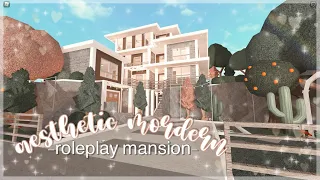 aesthetic modern roleplay mansion❀ | bloxburg speedbuild | luminto