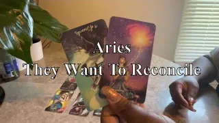 Aries ♈️ April 2022 They Want To Reconcile Tarot Reading