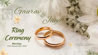 GAURAV WITH JAYA | Ring Ceremony Highlight | Mehendi Ka Ranngg