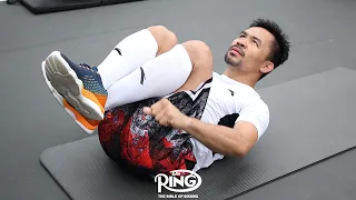 MANNY PACQUIAO BEAST MODE! MORNING WORKOUT FOR KEITH THURMAN CLASH!