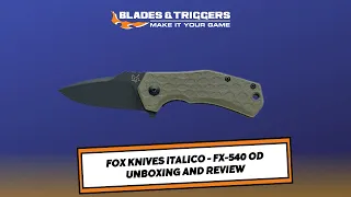 Fox Knives Italico - Fx-540 OD Unboxing and Review