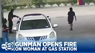 Gunman opens fire on woman in gas station parking lot in north Houston