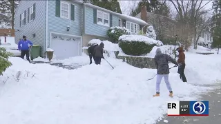 VIDEO: Waterbury’s PAL snow brigade helping people clean up after Winter Storm Cooper