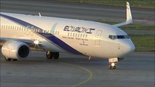 [HD] El Al Boeing 737-900 beautiful sunset landing at Zurich Airport - 15/07/2015