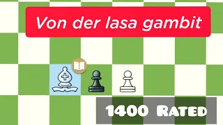 Von der lasa gambit trap king #chesschamps #chessimprovement