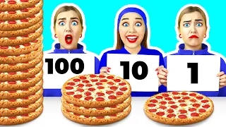 100 تحدي طبقات الطعام  #3