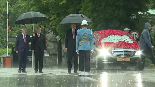 President Erdogan arrives at the Grand National Assembly of Türkiye to take the oath of office