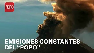 Caída de ceniza por explosión y actividad del volcán Popocatépetl - Las Noticias