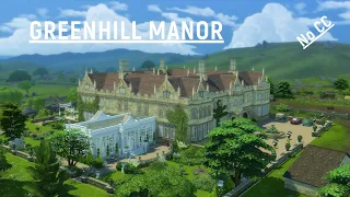 Greenhill Manor | The Sims 4 | No CC No Mod | Stop Motion Build