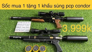 CỰC SỐC AE mua 1 tặng 1 khẩu súng pcp condor cấu hình cao | Tổng hợp các mẫu súng săn pcp giá rẻ