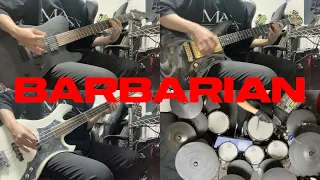 [TAB]THE GAZETTE - BARBARIAN [Guitar Bass Drum Cover]