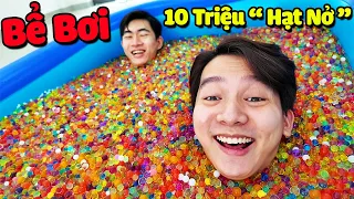 Tôi Đã Thả 10 Triệu Hạt Nở Vào Bể Bơi (Bathing With 10 Million Blooming Seeds ) T Gaming Vlogs